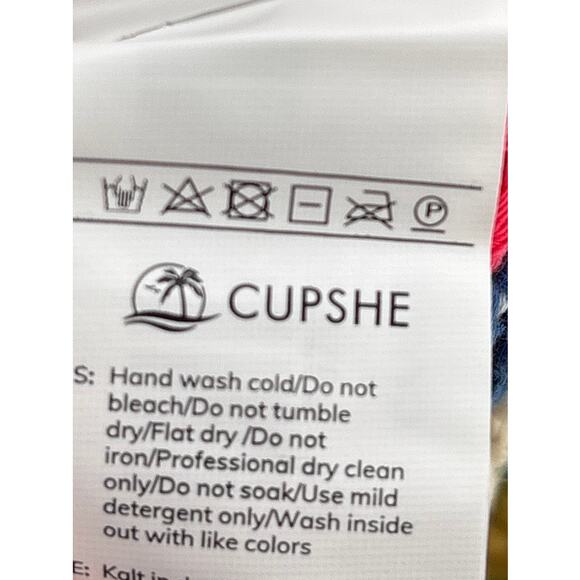 B1 Cupshe X JoJo Open Weave Crochet Mini Cover-Up Skirt M Floral Boho Festival - Picture 8 of 10